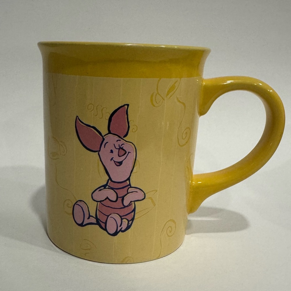 Disney Store Winnie the Pooh Piglet Yellow Perk Up Coffee Mug